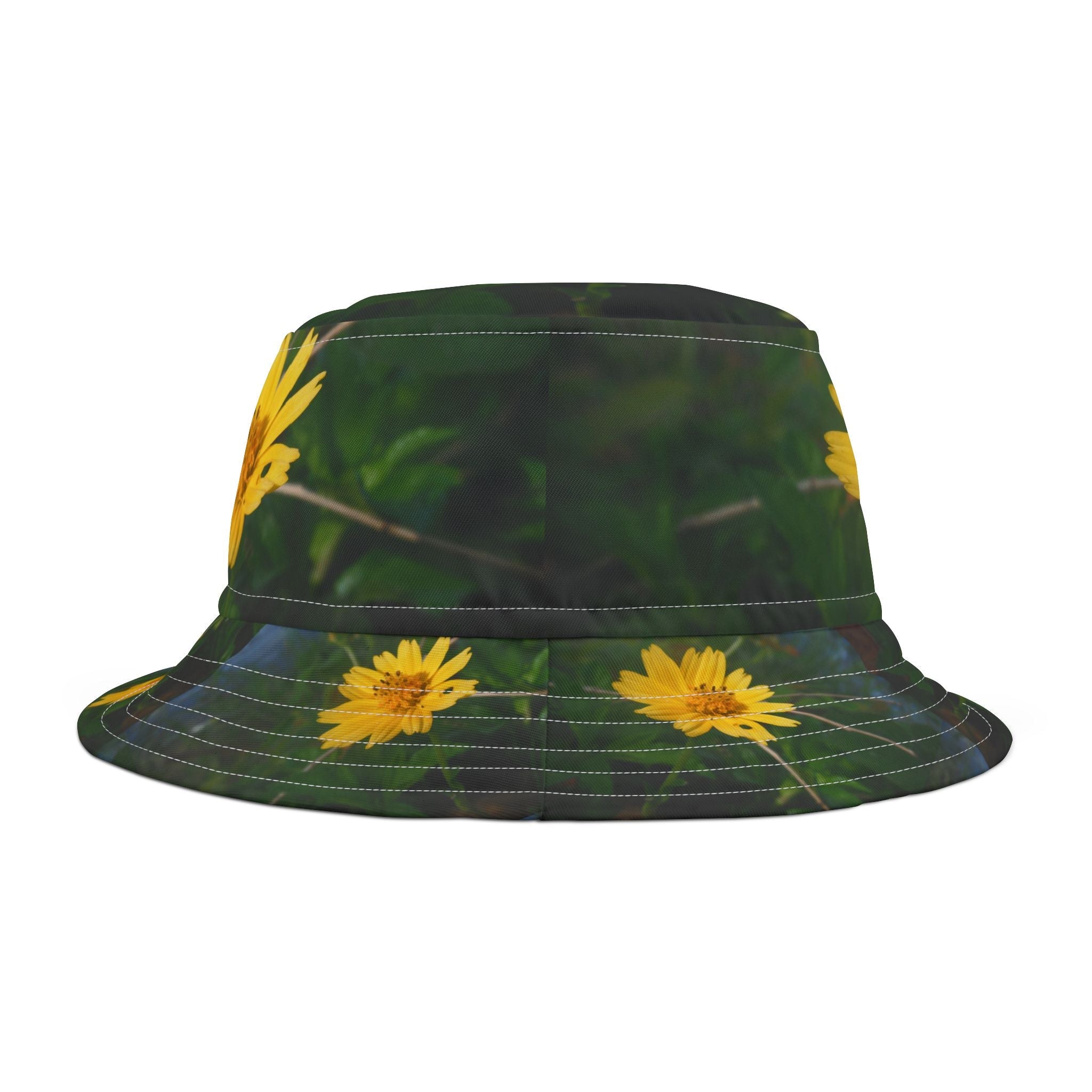 Yellow Floral Bucket Hat